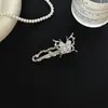 Pinza para el Cabello de Lazo Plateado Fresca y Dulce para Mujer, Nuevo Modelo 2026, Pinza Lateral Exquisita y Versátil para Flequillo y Accesorios para el Cabello