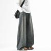Jiamu Retrô Americano Lavado Desconstruído Cimitarra Unissex Calça Jeans Marca Tendência Unissex Calça Larga Baggy Foice