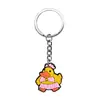 Llavero Colgante Patito Amarillo de Goma Suave PVC Hebilla Decorativa DIY Encanto para Mochila Amazon Regalos Pequeños Decorativos Mayoreo