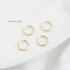 Chapado en Oro de 14K Estilo Grueso Dorado Aro Abierto Bucle Único Hecho a Mano Conector de Anillo para Pulsera Collar Material de Adorno Accesorios