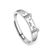 Anillos Luminosos de Pareja Gato y Perro Lindos para Hombres y Mujeres Diseño de Nicho Ins Anillo de Banda Lisa de Dibujos Animados Anillos Abiertos para Dedos Venta al por Mayor