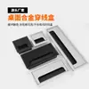 Caja de Rosca Amortiguadora de Aleación de Aluminio Cubierta de Agujero para Cables de Escritorio Computadora Escritorio Cuadrada