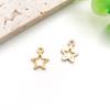 KC Acessórios de jóias de ouro DIY Pulseira Colar Brincos Pingente Misto Sol Lua Estrela Pequeno Pingente Material Bolsa