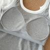 Chaleco térmico de bloqueo de color cepillado para otoño e invierno, top sin mangas calefactable, camisola estilo coreano con almohadilla en el pecho, top interior de capa base