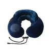 Almohada Inflable en Forma de U Tipo Empuje Transfronteriza Almohada de Viaje para Exteriores Avión Coche Oficina Plegable Almohada para el Cuello Almohada en Forma de U