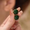 Pendientes de Frijol de Acacia Estilo Yadan Clásico Dos Formas de Usar Diseño de Alta Gama Retro Versátil Pendientes Blanqueadores para Mujer Venta al por Mayor