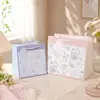 Bolsa de Regalo de Moda con Fondo Ancho para Niñas, Bolsa para Empaquetar Regalos de Cumpleaños, Gran Capacidad, Engrosada, Bolsa de Compras Portátil de Almacenamiento