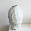 Jarrón de Cerámica Jingdezhen Retro Nostálgico Hecho a Mano Hotel Casa de Huéspedes-Estilo Tranquilo Arreglo Floral Adornos Zen Jarra de Cerámica Gruesa