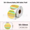 Etiqueta adhesiva térmica láser de venta al por mayor transfronteriza redonda cuadrada imprimible impermeable etiqueta adhesiva térmica adhesivo
