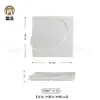 Plato creativo chino de melamina blanca vajilla de banquete de cocina privada plato de hotel restaurante plato de sopa plato de aperitivo plato personalizado