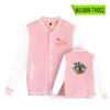 Uniforme de beisebol com estampa 2D de espantalho de Halloween transfronteiriço, novo, outono e inverno, masculino e feminino, moda europeia e americana, uniforme de beisebol de manga comprida