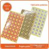 Adesivos Transparentes Autoadesivos de Tamanho Xs-6Xl Etiquetas Redondas com Fundo Vermelho e Texto Branco Xs-7Xl Material de Filme Fosco