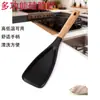 Espátula de Silicone para Salada com Cabo de Madeira em Estoque, Espátula para Pipoca Resistente a Altas Temperaturas, Pequena Espátula de Gelo de Silicone com Cabo de Madeira, Espátula Multifuncional para Cozinha