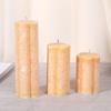 Vela de aromaterapia sem fumaça para casa, coluna de cera Flor de Gelo feita à mão, atacado, iluminação de emergência, igreja de casamento, vela cilíndrica perfumada