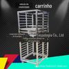 Estante de Secagem, Carrinho Vaporizador para Sala de Pães, Prateleira Congeladora de 36 Bandejas, Carrinho de Aço Inoxidável, Vaporizador Comercial, Tipo Vertical