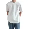 Diseño Sencillo y Moderno, Camiseta Estructurada de Cuello Redondo y Manga Corta para Hombre, Tendencia Estilo Ins, Holgada, Casual, Nueva Moda