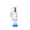 Set de Cuidado de la Piel con Tapa Transparente Botella 50g Botella Vacía de Vidrio Transparente para Crema 100ml Botella con Dispensador de Presión para Loción Material de Empaque