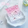 Álbum de tarjetas de hojas sueltas de alta estética con patrón de ondas de agua, álbum de colección de tarjetas pequeñas de 3 pulgadas para coleccionar estrellas, álbum de fotos de ídolos de una sola cuadrícula