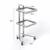 Armário de Ferramentas para Barbearia Armário de Ferramentas para Cabeleireiro em Aço Inoxidável Mesa de Ferramentas para Salão Armário de Armazenamento com Gavetas