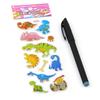 Pegatinas de burbujas 3D populares, pegatinas estéreo de dinosaurios de dibujos animados para niños, pegatinas de recompensa, fabricantes de pegatinas al por mayor