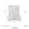 Molde de silicona con forma de conejo con bendición de unicornio tridimensional de animales geométricos de oso de Yu Meiren.