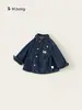 Chaqueta para niño Bangxuan Huzhou Zhili, top holgado para niño pequeño, ropa de otoño para bebé, chaqueta vaquera infantil de color liso