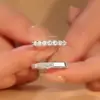 Novo Anel de Casal para Homens e Mulheres Um Par de Design de Nicho Anéis de Par Levemente Luxuosos Anel de Pedido Anel Simples Joias