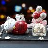 Adornos decorativos para el interior del coche con la consola central de Lucky Cat, de alta gama, con personalidad creativa y un hermoso estilo de diosa.