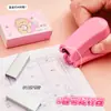 Set de Engrapadora de Dibujos Animados, Linda, Viene con 400 Grapas, Herramienta de Engrapadora de Encuadernación Portátil para Oficina Estudiantil