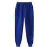 Calças Casuais Masculinas e Femininas de Outono e Inverno Transfronteiriças, Forradas com Fleece, Espessadas, Desejo Quente, Esportivas, Cor Sólida, Calças de Moletom