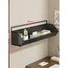 Estante de almacenamiento para pared de dormitorio, no requiere taladro, solución de almacenamiento para mesita de noche, estante de almacenamiento para pared