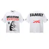 Moda Americana Transfronteriza Hellstar Serie Hellstar Camisetas Casuales de Algodón Impresas para Hombres y Mujeres Verano Sueltas de Manga Corta