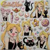 Adesivos da Sailor Moon para Apple iPhone 17 Decoração para Nail Art Tablet Desenho Animado Tsukino Usagi Anime Planejador