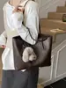 Bolsa de Mão Texturizada Feminina Estilo Coreano Nicho Nova Coleção Outono/Inverno 2025 Bolsa de Ombro/Axila Bolsa Tote Popular deste Ano