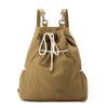 Moda Transfronteiriça 2026 Estilo Coreano Design de Nicho Mochila Casual Feminina Estilo Universitário Leve com Cordão Mochila de Nylon