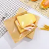 Bolsa de Papel Kraft para Tostada Europea en stock Bolsa de Empaque para Hornear Sándwich Pan Bolsa para Empaque de Alimentos Transparente Autoadhesiva Sellado Automático Bolsa para Galletas