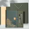 Caderno de Presente de Moda Nacional de Alta Qualidade Caixa de Presente terno LOGO Personalizável Imprimível Bloco de Notas Estilo Chinês Empresa