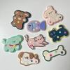 Desenhos animados duplos acessórios de animais acrílicos gatinho filhote de cachorro desenho animado grampo de cabelo material de cocar acessórios de capa de telefone celular