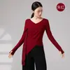 Ropa de Danza Moderna para Mujer, Malla Patchwork Transparente para Entrenamiento de Figura Moderna, Top de Ropa de Danza Clásica China para Adultos