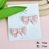 Pasador Mika Pequeño Borde Redondeado Cuadros Lazo Kt Acrílico Accesorios DIY Funda de Teléfono Hebilla de Zapato Flor de Zapato Combinación