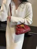 Bolso Maillard Pequeño Crowdsourcing Bolso de Otoño e Invierno 2025 Nuevo Vintage de Hombro Cruzado Bolso Plisado de Moda para Mujer que Combina con Todo