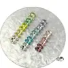 Wuzhou K9 súper brillantes 6x10 diamantes de imitación con forma de huevo de paloma 1:1 réplica de accesorios de uñas decorativas Huazi de fondo puntiagudo DIY