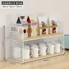 Estante de almacenamiento de escritorio, estante para bocadillos en mesa de comedor, estante para tazas en sala de estar, estante de almacenamiento de tazas multicapa para encimera de cocina para especias