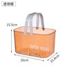 Cesta organizadora portátil cesta de baño cesta portátil para natación al aire libre fondo hueco transparente cesta de almacenamiento para vestuario