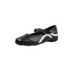 Zapatos Deportivos de Ballet Más Cómodos de Piel de Vaca de Primera Capa 2025 Otoño Suela Gruesa Tacón Bajo Punta Cuadrada Bloque de Color Piel Genuina Zapatos Casuales para Mujer
