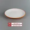 Vajilla de Melamina Plato de Dos Colores para Restaurantes de Hot Pot y Barbacoa, Plato Cuadrado de Barbacoa Comercial Imitación Porcelana