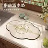 Nueva Alfombrilla de Drenaje para Cocina de Casa Estilo Chino, Alfombrilla de Mesa, Alfombrilla Antideslizante para Encimera, Alfombrilla para Secar Platos, Alfombrilla Absorbente de Barro de Diatomeas, Posavasos