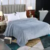 Manta Gruesa de Forro Polar para Comercio Transfronterizo, Manta de Color Sólido para Regalo, Manta para Siesta en la Oficina, Manta de Forro Polar Coral para Sofá