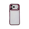 Adecuado para iPhone 18 Pro Max, funda de teléfono con soporte de lente acrílico transparente, funda protectora de cobertura total Apple 17