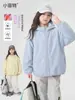 Chamarra con Capucha Nueva de Invierno para Niñas Little Fitter, Prenda Ligera para Exteriores para Niños Mayores
